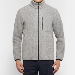 Theory - Arctic Mélange Wool-Blend Fleece Jacket - Gray. (M) MENS